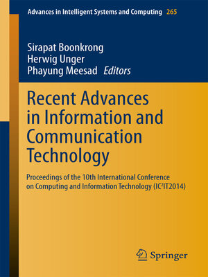 cover image of Recent Advances in Information and Communication Technology